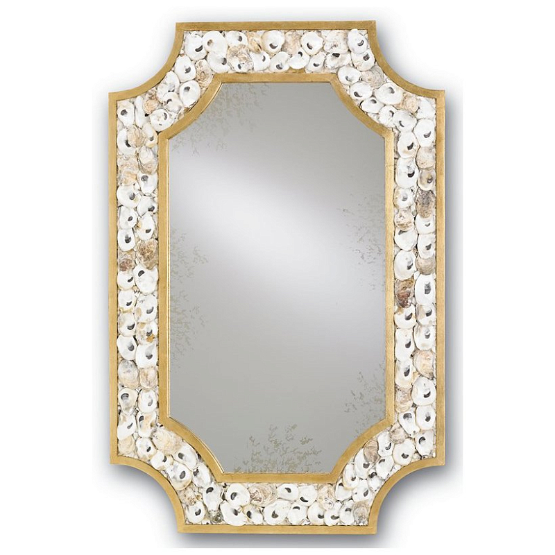 Зеркало Margate Mirror Бежево-серый Золотой Зеркало Margate Mirror Бежево-серый Золотой в Тюмени | Loft Concept