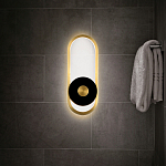 Бра с овальной рамой цвета латунь Midnight Orbit варинант исполнения - 5 | Loft Concept в Тюмени