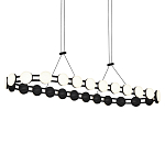 Люстра овальная с круглыми светодиодными источниками света Maxine Light варинант исполнения - 8 | Loft Concept в Тюмени