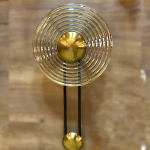 Бра с круглым рифленым плафоном янтарного цвета Savio Glass Disc Light варинант исполнения - 2 | Loft Concept в Тюмени