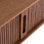 ТВ-тумба с двумя раздвижными дверцами Toinette Brown TV Stand варинант исполнения - 5 | Loft Concept в Тюмени