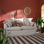 Зеркало из ротанга в форме цветка WICKER MIRROR 90 варинант исполнения - 3 | Loft Concept в Тюмени