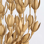 Люстра золотого цвета из множества металлических лепестков в форме тюльпанов Hinkley варинант исполнения - 7 | Loft Concept в Тюмени