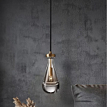 Подвесной светильник в форме капли с прозрачным стеклянным плафоном Dribble варинант исполнения - 1 | Loft Concept в Тюмени