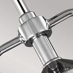 Подвесной светильник цвета хром с рифленым стеклянным цилиндрическим плафоном в современном стиле Feiss варинант исполнения - 4 | Loft Concept в Тюмени