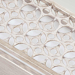 Бра прямоугольное в серебрянном цвете с ажурной решеткой Feiss варинант исполнения - 4 | Loft Concept в Тюмени