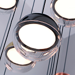 Люстра каскадная с черным круглым основанием 27 подвесов Celestial Waltz варинант исполнения - 4 | Loft Concept в Тюмени