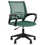 Офисное кресло с основанием из черного пластика Desk chairs Green варинант исполнения - 1 | Loft Concept в Тюмени