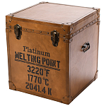 Сундук кожаный в винтажном стиле Brown Leather Chest варинант исполнения - 1 | Loft Concept в Тюмени