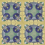 Плитка дизайнерская с узором Экипаж варинант исполнения - 2 | Loft Concept в Тюмени