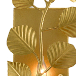 Бра золотого цвета с декором в виде ветки эвкалипта Eucalyptus Branches варинант исполнения - 1 | Loft Concept в Тюмени