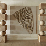 Декор настенный в Эко стиле рафия Malibu wall panel варинант исполнения - 2 | Loft Concept в Тюмени