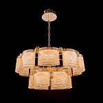 Люстра двухъярусная с текстурными овальными абажурами Splendor Palace Style варинант исполнения - 1 | Loft Concept в Тюмени