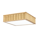 Потолочный светильник квадратный с гофрированным латунным абажуром Millennium варинант исполнения - 1 | Loft Concept в Тюмени