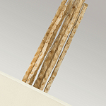 Люстра подвесная с широким белым текстильным абажуром и вертикальными декоративными элементами Hinkley варинант исполнения - 5 | Loft Concept в Тюмени