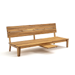 Садовый диван-трансофрмер Kate серый варинант исполнения - 2 | Loft Concept в Тюмени