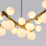 Люстра подвесная фигурная с белыми лампами в форме шара Felicitat варинант исполнения - 2 | Loft Concept в Тюмени