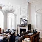 Подвесной светильник с белым фигурным абажуром и мягкими волнистыми краями Cloud Motion  варинант исполнения - 20 | Loft Concept в Тюмени