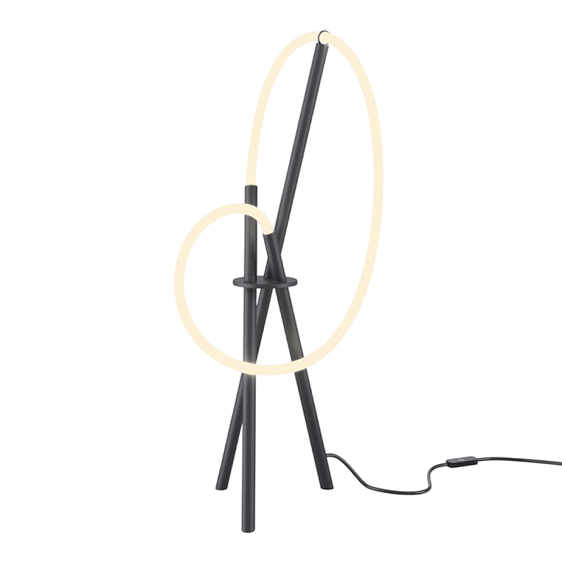 Настольный светильник Crochet Black 3000К 15Вт Черный Белый в Тюмени | Loft Concept 