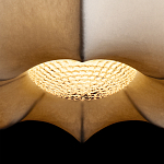 Подвесной светильник с белым фигурным абажуром и мягкими волнистыми краями Cloud Motion  варинант исполнения - 7 | Loft Concept в Тюмени