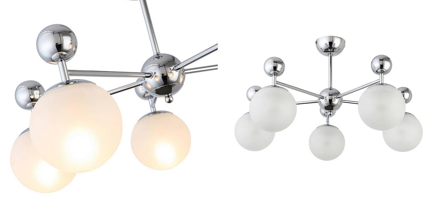 Потолочная люстра Demian Chrome Chandelier Потолочная люстра Demian Chrome Chandelier - Loft-Concept в Тюмени