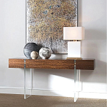 Консоль прямоугольная с выдвижным ящиком на прозрачных ножках Hitchcock варинант исполнения - 1 | Loft Concept в Тюмени