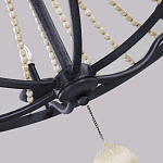 Люстра с 6-ю лампами и кремовыми деревянными бусинами Feiss варинант исполнения - 4 | Loft Concept в Тюмени