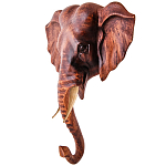Панно из дерева голова слона Panel With Animals 30 варинант исполнения - 2 | Loft Concept в Тюмени