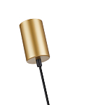 Подвесной светильник с сетчатым металлическим плафоном цилиндрической формы золотой Metal Mesh варинант исполнения - 5 | Loft Concept в Тюмени