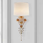 Бра с цветочным основанием и тканевым абажуром Tugella Flower Lamp варинант исполнения - 2 | Loft Concept в Тюмени