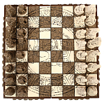 Шахматы  из  камня Cargador del Tiempo Chess Мексика ручная работа варинант исполнения - 2 | Loft Concept в Тюмени