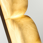 Бра с изогнутым плафоном из белого алебастра на прямоугольном основании Cryptocrystalline Stone варинант исполнения - 8 | Loft Concept в Тюмени