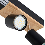 Потолочный светильник черный GAVIN WOOD варинант исполнения - 2 | Loft Concept в Тюмени