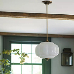 Подвесной светильник с абажуром из молочного стекла Vintage Charm варинант исполнения - 3 | Loft Concept в Тюмени