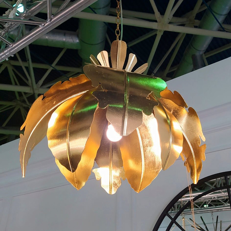 Подвесной светильник Tropical Leaves Hanging lamp Золотой Подвесной светильник Tropical Leaves Hanging lamp Золотой в Тюмени | Loft Concept