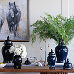 Ваза с крышкой однотонная Высота 31 см Chinoiserie Ceramics варинант исполнения - 3 | Loft Concept в Тюмени