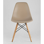 Пластиковый стул на ножках из массива бука Eames Beige варинант исполнения - 4 | Loft Concept в Тюмени