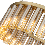 Люстра со стеклянными цилиндрическими плафонами Luminous Cylinders Amber Round варинант исполнения - 5 | Loft Concept в Тюмени