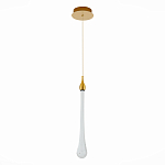 Подвесной светильник с плафоном в форме капли на золотистом каркасе Raindrop варинант исполнения - 3 | Loft Concept в Тюмени