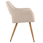 Стул в рогожке бежевого цвета NEASAN STOOL варинант исполнения - 5 | Loft Concept в Тюмени