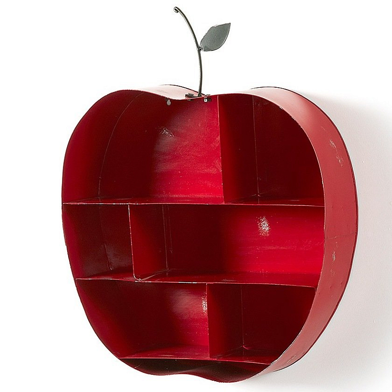 Полка Red Apple Красный Полка Red Apple Красный в Тюмени | Loft Concept