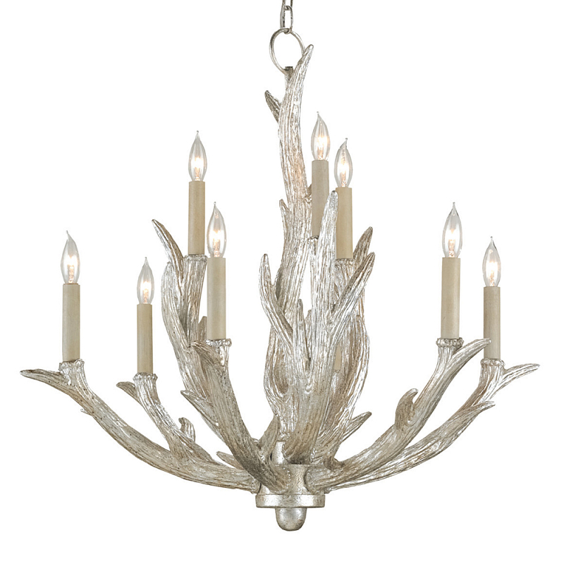 Люстра в виде рогов Rustic Antler Chandelier Серебряный Люстра в виде рогов Rustic Antler Chandelier Серебряный в Тюмени | Loft Concept
