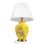 Настольная лампа желтая с изображением птиц Slip Away варинант исполнения - 9 | Loft Concept в Тюмени