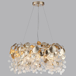 Люстра с декоративными подвесками из прозрачного стекла в форме монеток FAIRYTREE Light варинант исполнения - 8 | Loft Concept в Тюмени