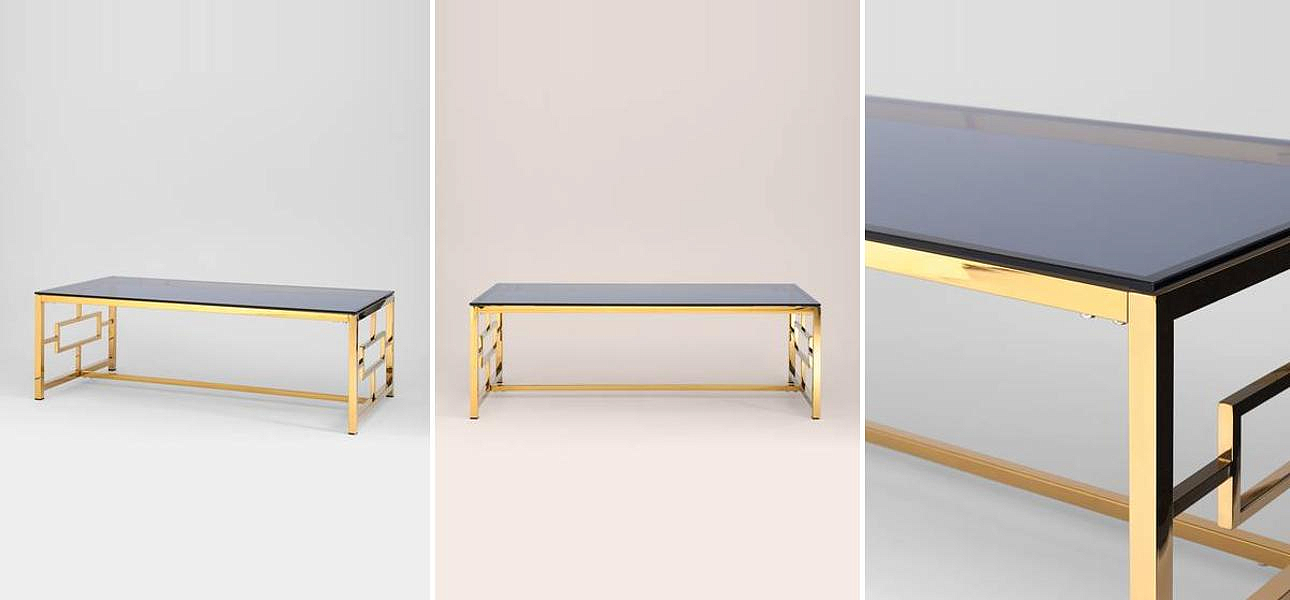 Столик кофейный Milan Tables Gold Столик кофейный Milan Tables Gold - Loft-Concept в Тюмени