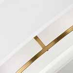 Потолочный светильник с двухслойным белым текстильным абажуром Hinkley варинант исполнения - 5 | Loft Concept в Тюмени