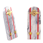 Сувенир Погон МВД из натурального камня мрамор Souvenir Epaulets варинант исполнения - 6 | Loft Concept в Тюмени