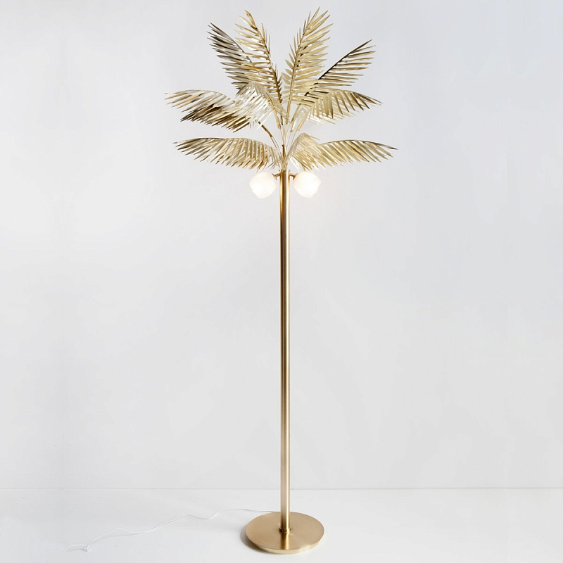 Торшер Palmyra palm tree lamp Золотой Белый Торшер Palmyra palm tree lamp Золотой Белый в Тюмени | Loft Concept