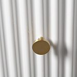 Тумбочка белая круглая с мраморной столешницей Thoroughbass варинант исполнения - 2 | Loft Concept в Тюмени