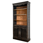 Стеллаж книжный с 4-мя полками и 2-мя ящиками с состаренным эффектом Vintage варинант исполнения - 1 | Loft Concept в Тюмени